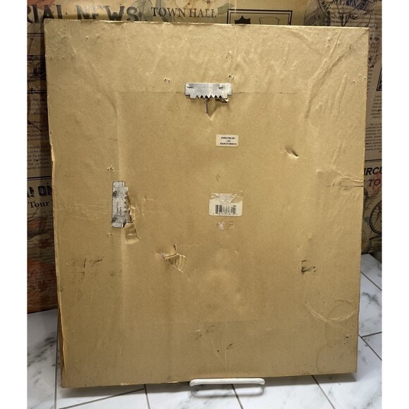 VTG Ornate Gold Tone Gallery Wall Mirror Hollywood Regency Wood 16x13.75in - Picture 5 of 9